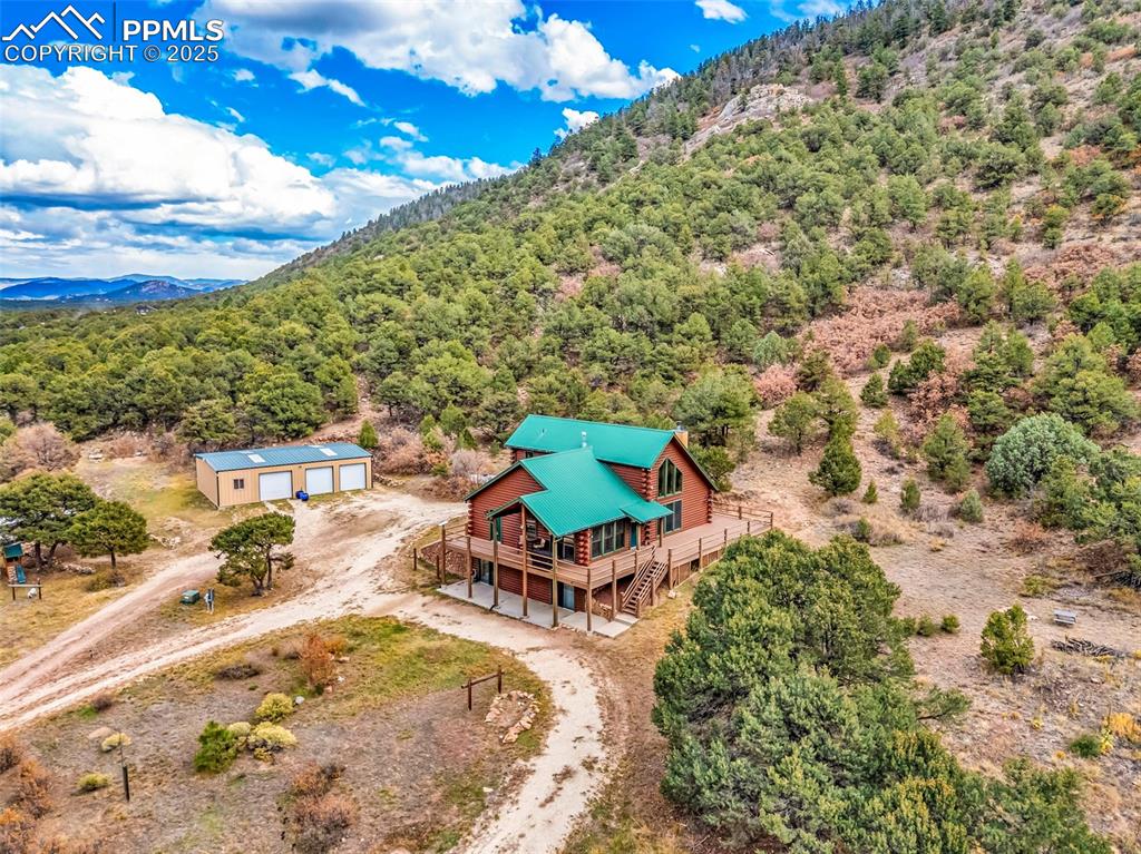 1350 Mitchell Mountain Road Westcliffe, CO 81252 - Photo 2 of 45 a green field with some trees in the background