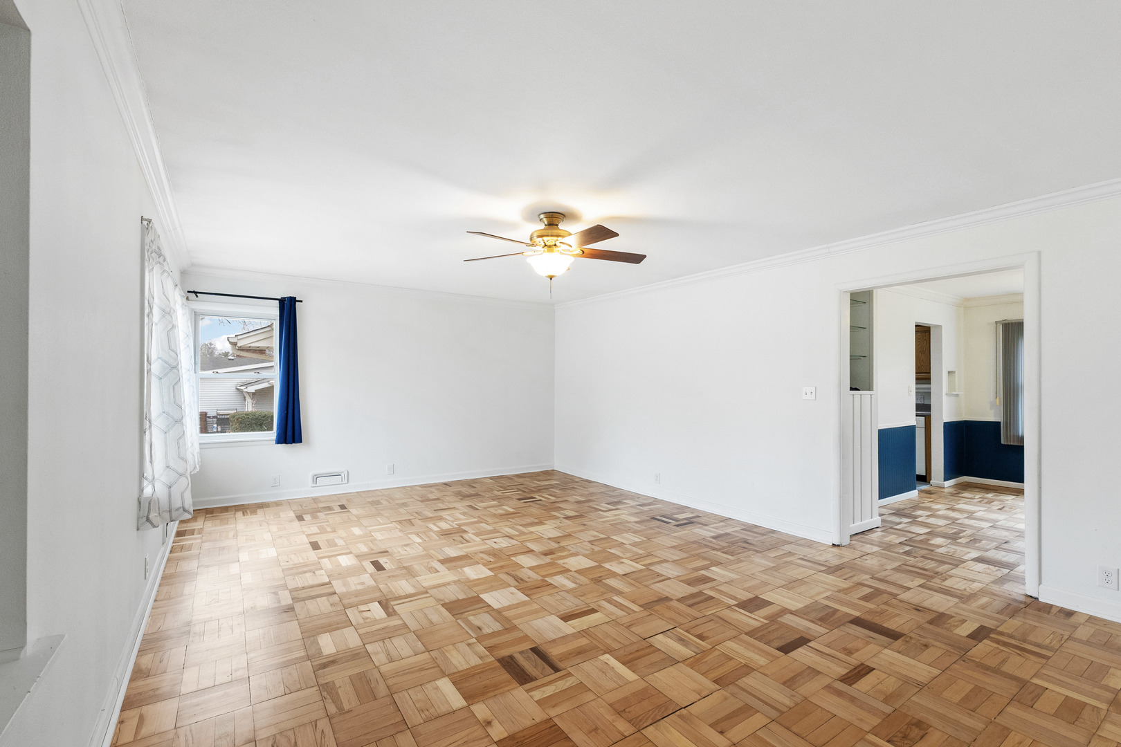 1092 North Main Street Rochelle, IL 61068 - Photo 4 of 35 a view of a livingroom with wooden floor and a bathroom space