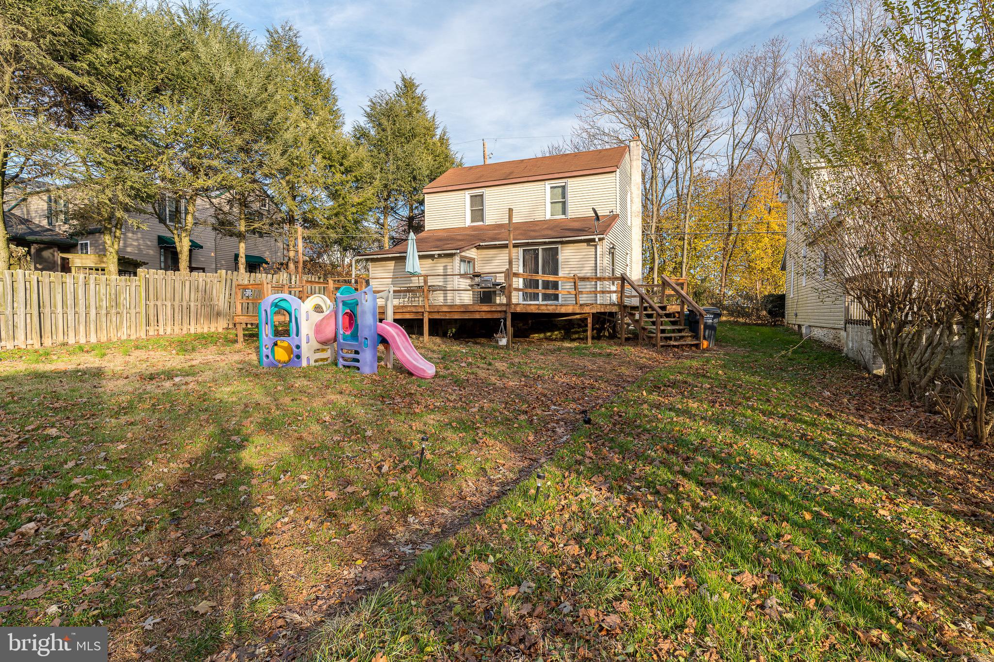 Large back yard