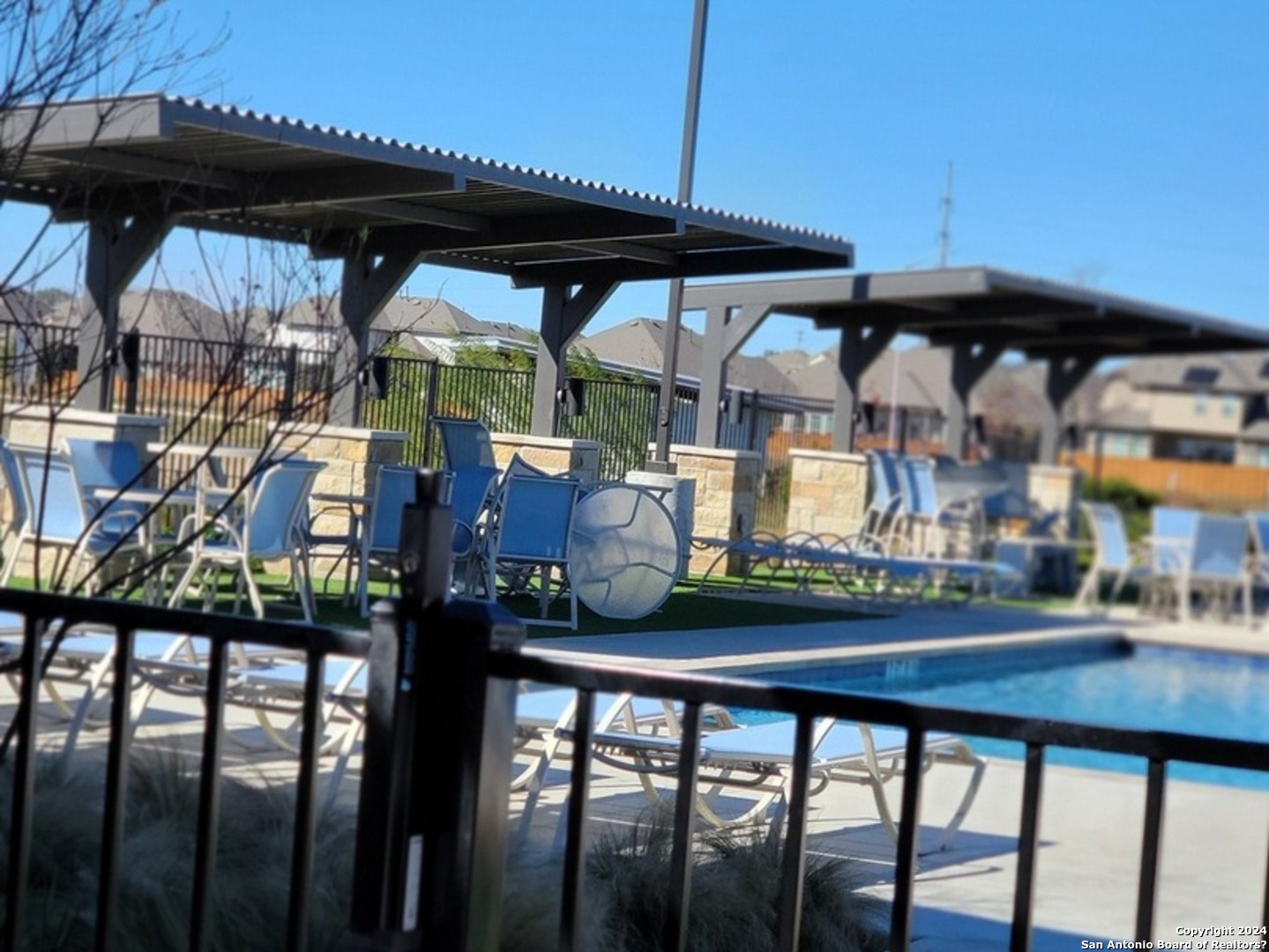 609 Steele Shallows Cibolo, TX 78108 - Photo 10 of 37 a view of swimming pool with seating area
