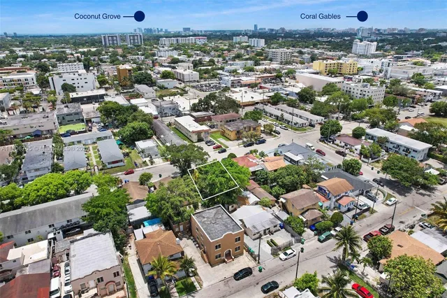 an aerial view of a city