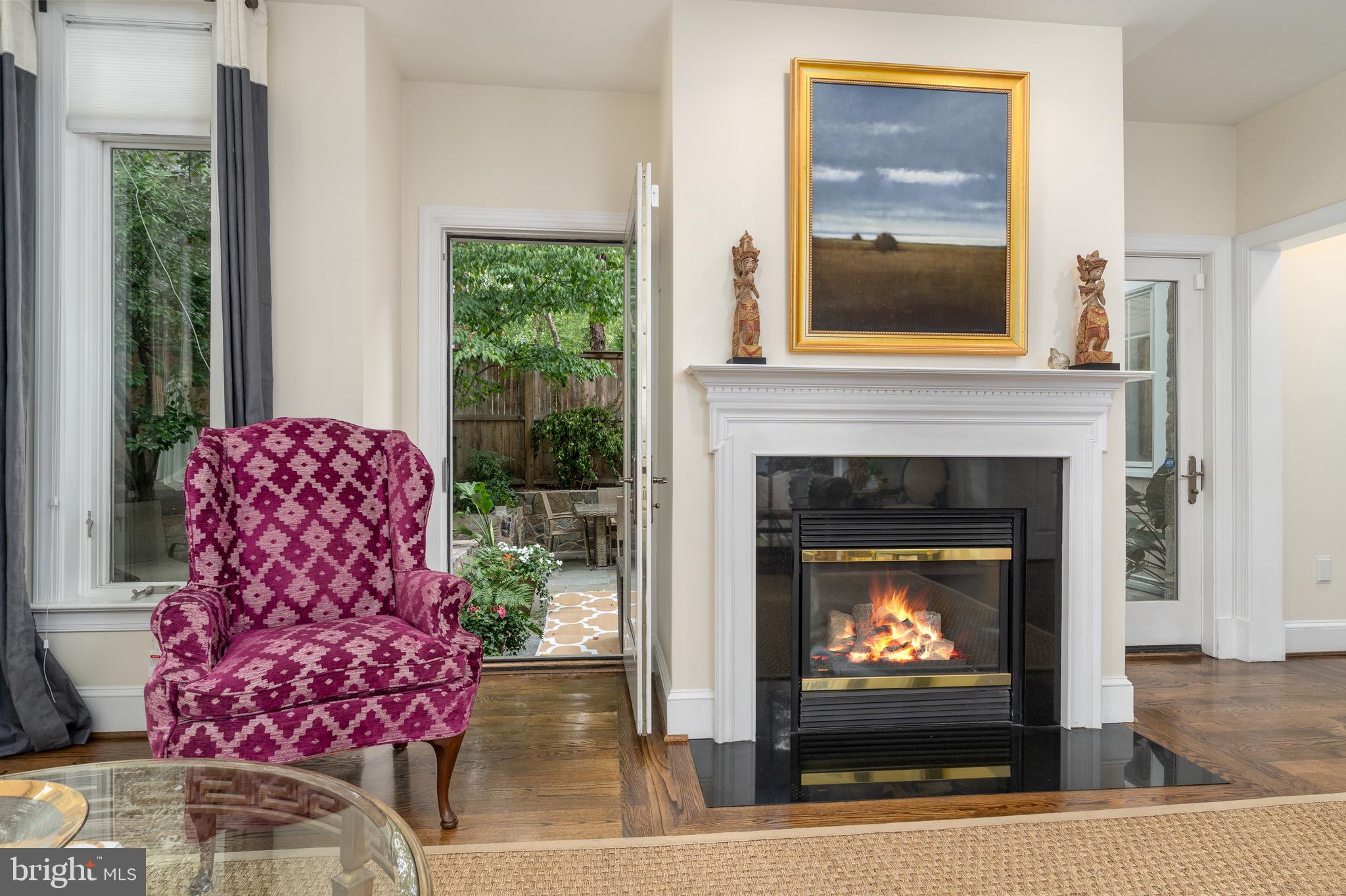 2502 Chain Bridge Road Northwest Washington, DC 20016 - Photo 16 of 49 Formal Living Room with Fireplace