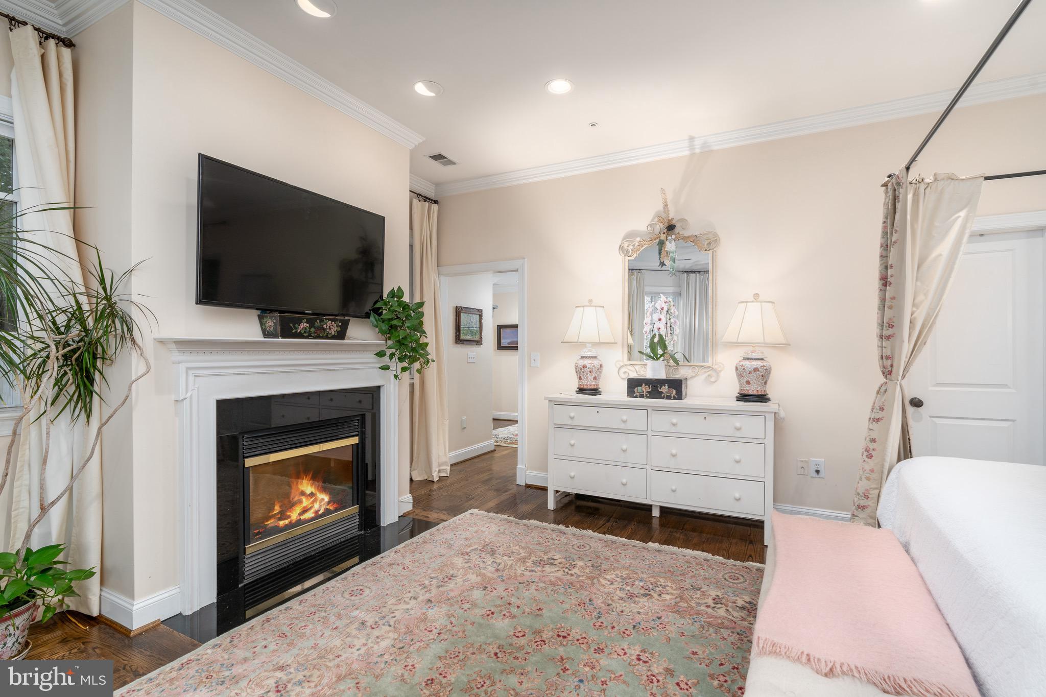 2502 Chain Bridge Road Northwest Washington, DC 20016 - Photo 22 of 49 Primary Bedroom with Fireplace