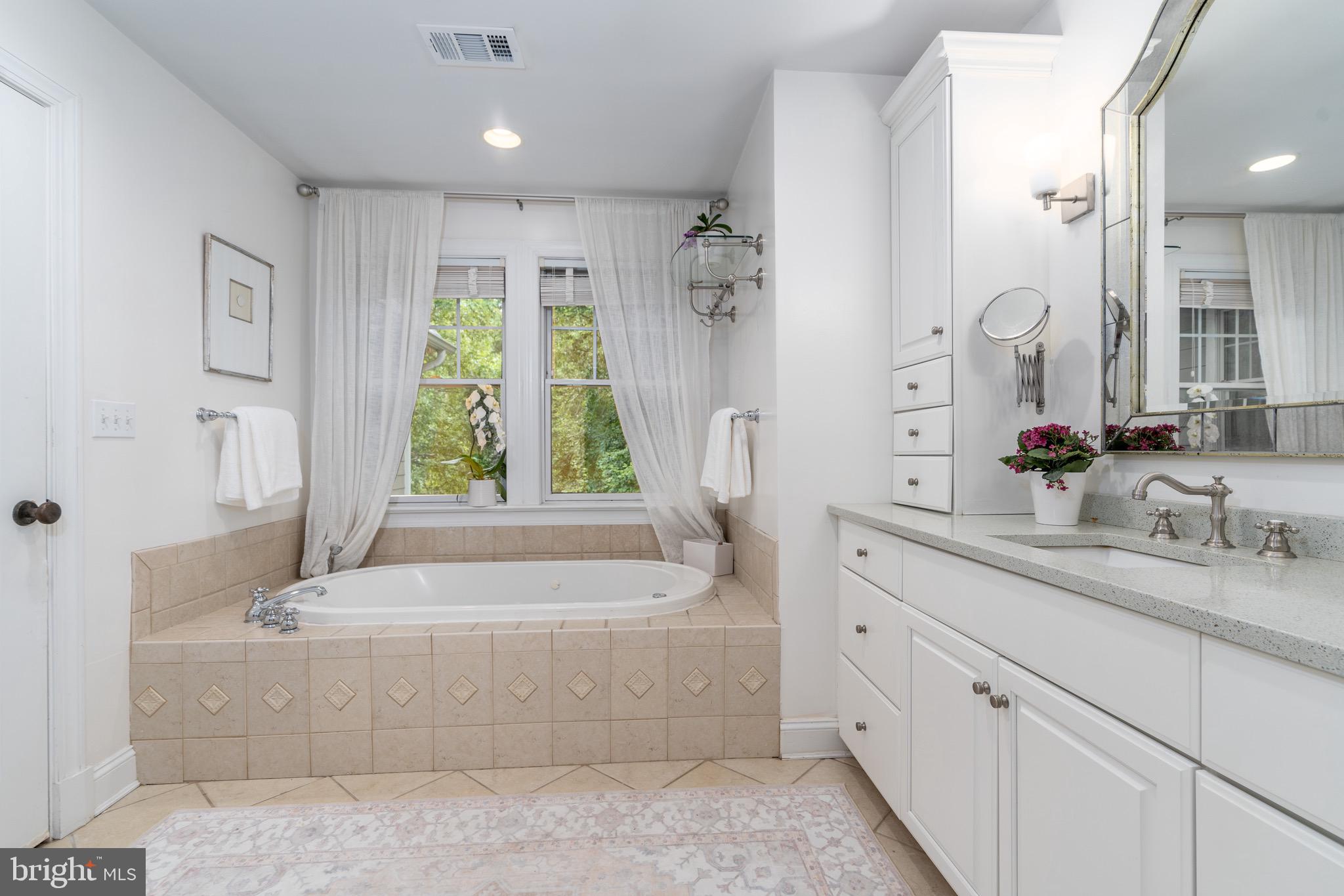 2502 Chain Bridge Road Northwest Washington, DC 20016 - Photo 24 of 49 Primary Bath with Tub and Shower