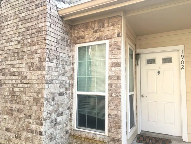 a view of front door