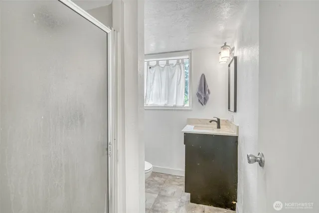 a view of a backyard with plants