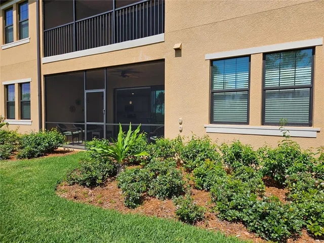 a living room with a couch and a potted plant with wooden floor