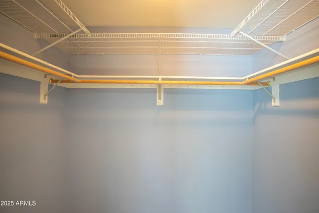 a close up view of racks on the wall