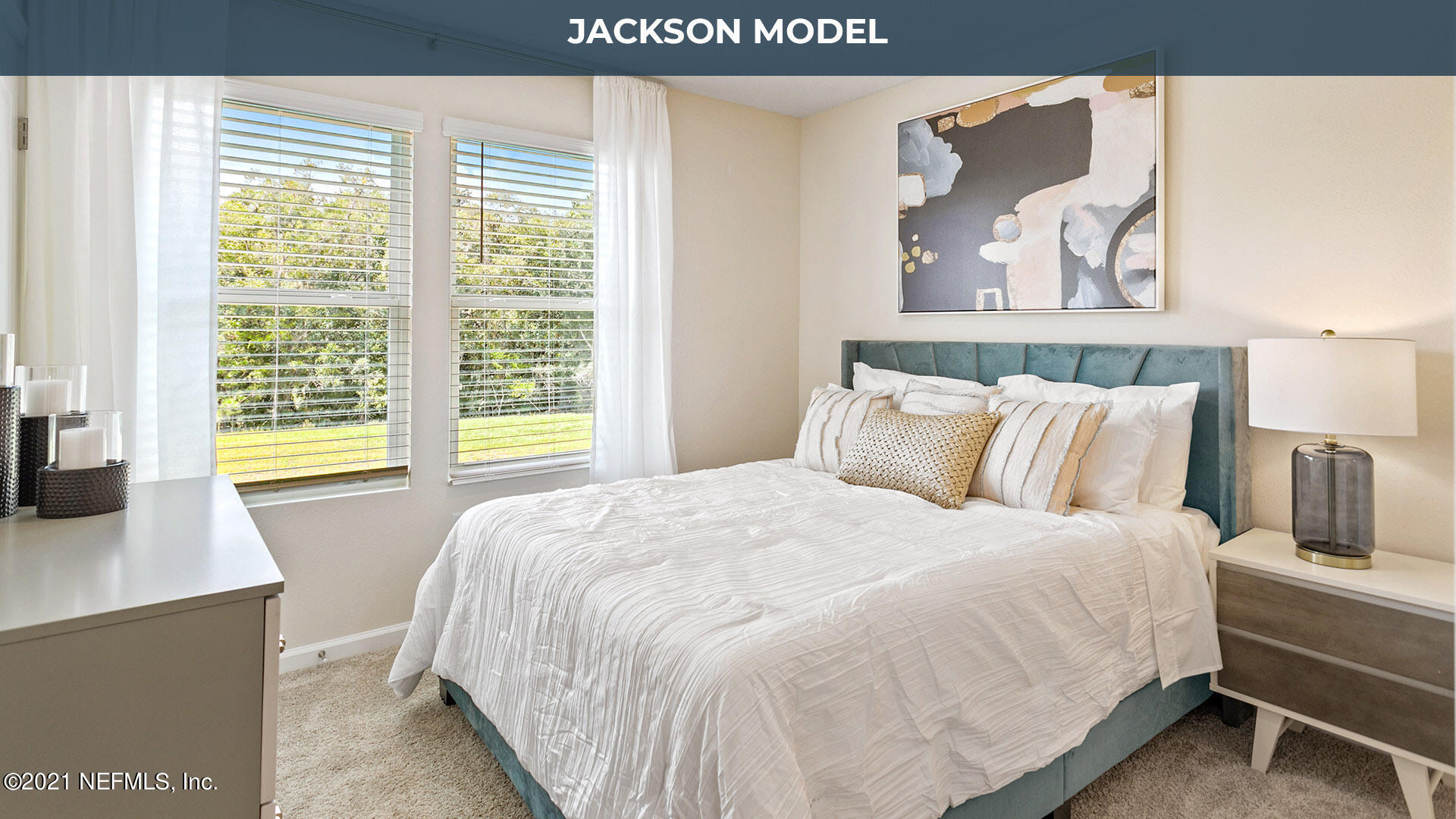 805 Gate Run Road Jacksonville, FL 32211 - Photo 8 of 25 a bedroom with a bed and a large window