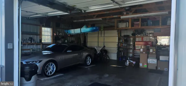 a car parked in front of a building