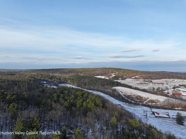 a view of city and mountain