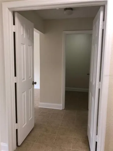 a view of closet area