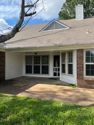 a front view of a house