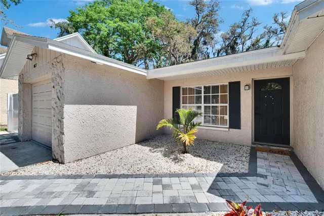 a view of a entryway front of house