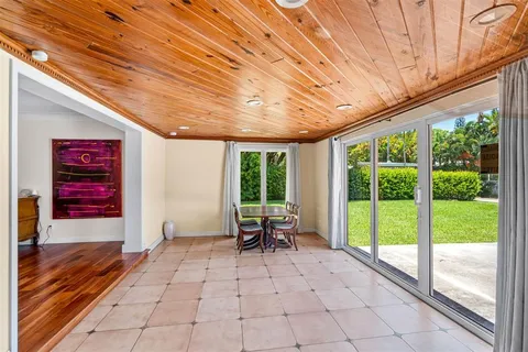 a building outdoor space with seating space