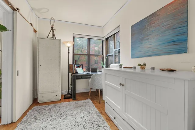 a view of bathroom with dual sinks
