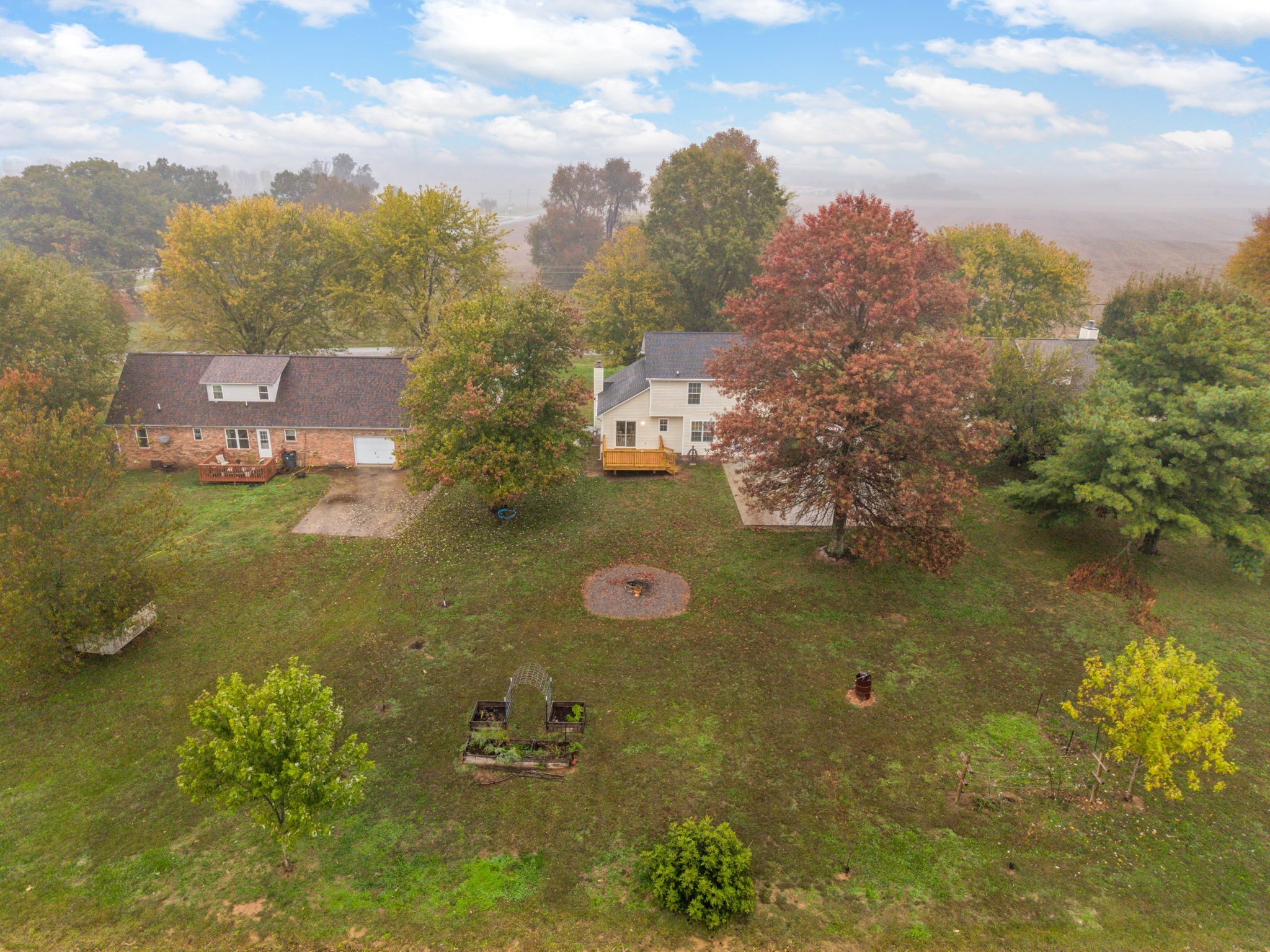 105 Good Hope Cemetery Road Oak Grove, KY 42262 - Photo 32 of 33 an aerial view of residential houses with outdoor space