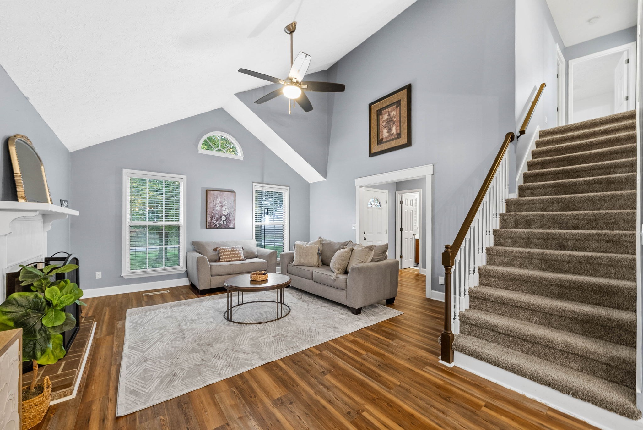 105 Good Hope Cemetery Road Oak Grove, KY 42262 - Photo 6 of 33 a living room with furniture and wooden floor