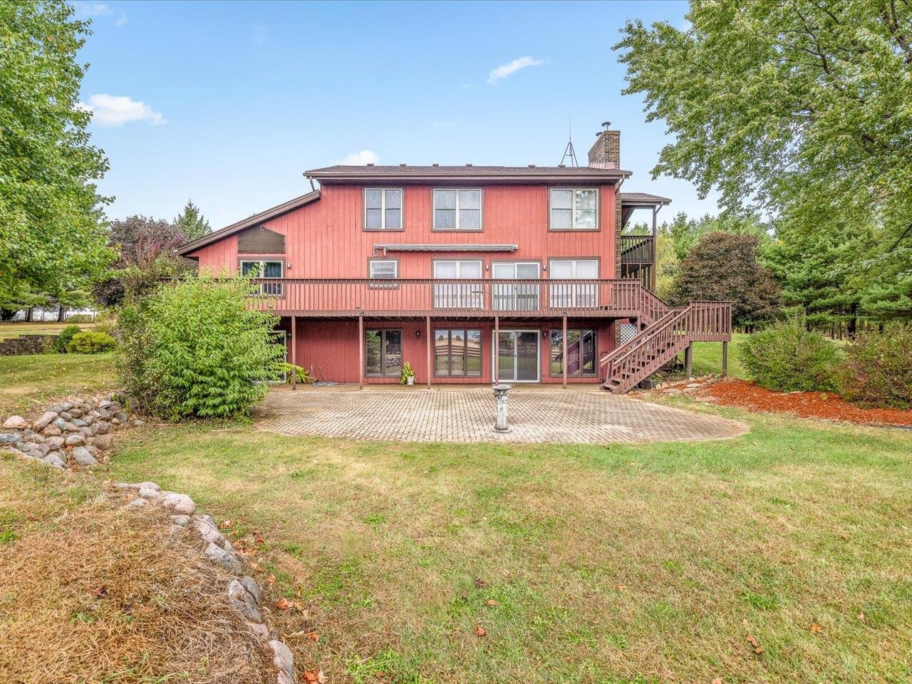 9104 East Weber Road Ridott, IL 61067 - Photo 57 of 96 a view of a house with a yard balcony and sitting area