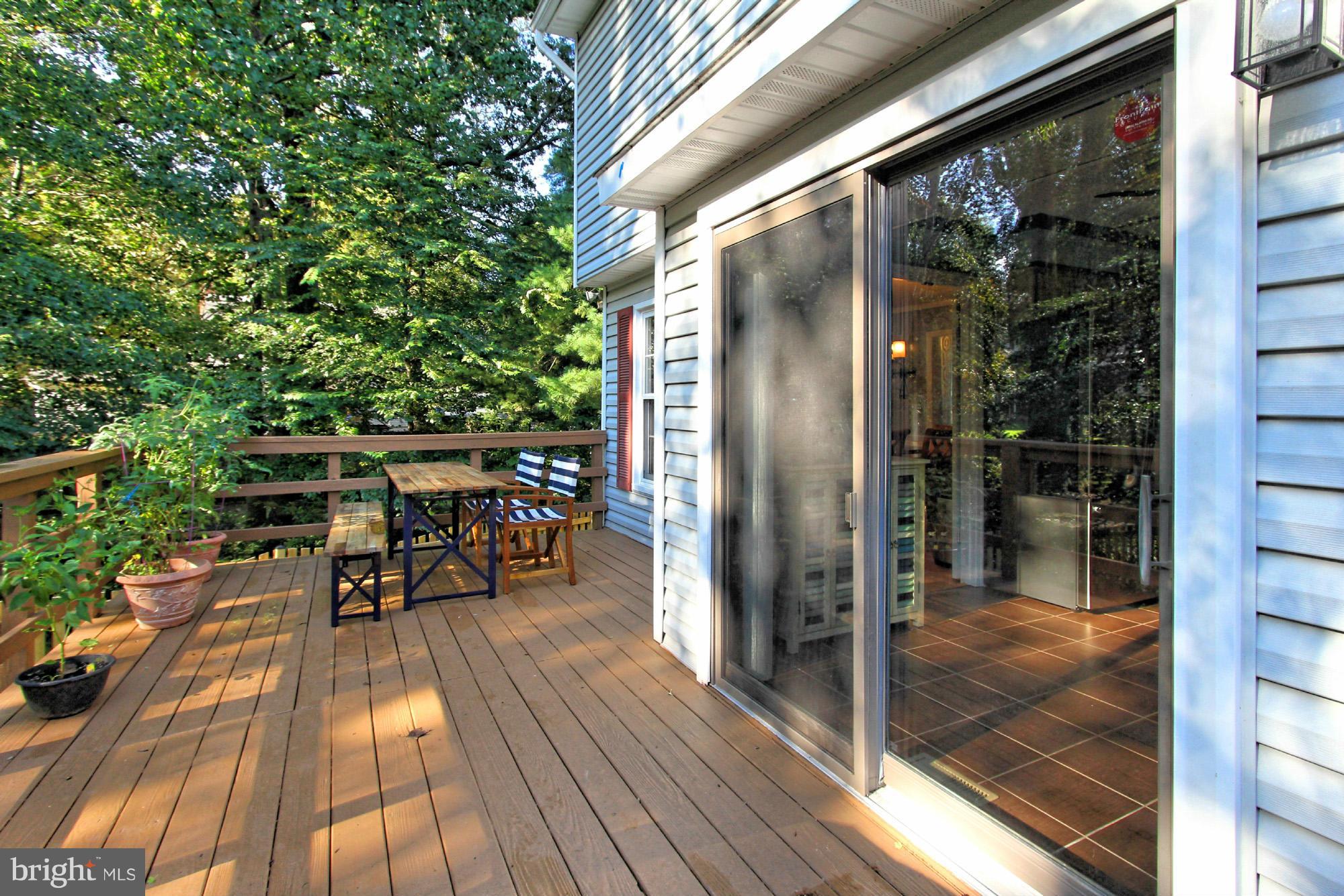 10041 Marshall Pond Road Burke, VA 22015 - Photo 27 of 30 Spacious deck conveniently off the Kitchen