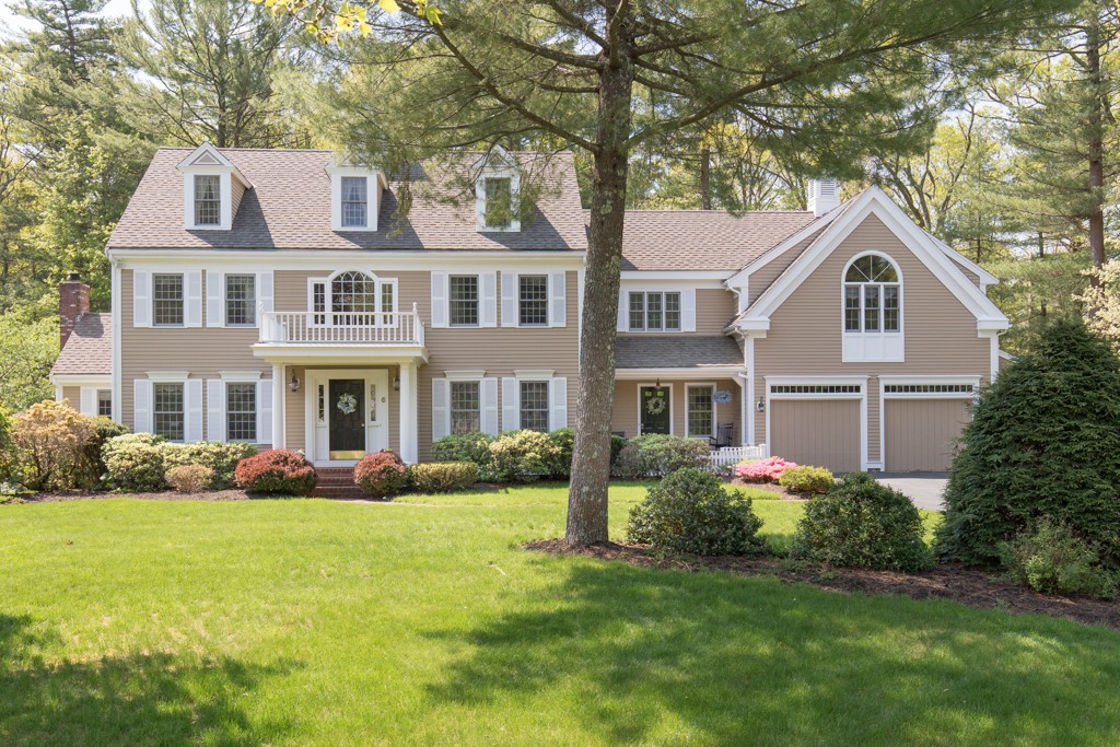 6 Leclair Drive Hingham, MA 02043 - Photo 1 of 26 a front view of a house with garden and trees