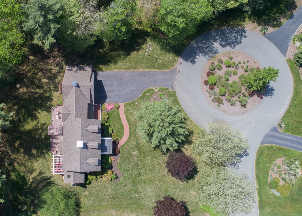 6 Leclair Drive Hingham, MA 02043 - Photo 25 of 26 an aerial view of a house with a yard and a large tree