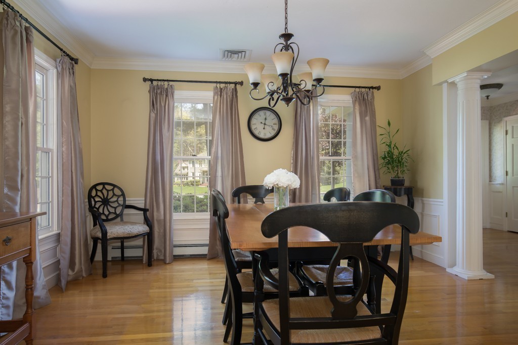 6 Leclair Drive Hingham, MA 02043 - Photo 9 of 26 a view of a dining room with furniture window and wooden floor