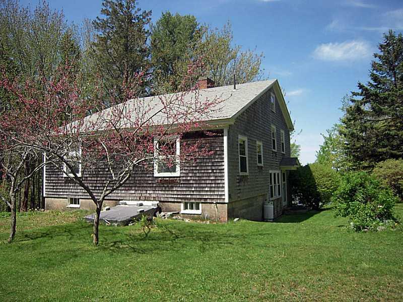 320 Wallston Road Tenants Harbor, ME 04860 - Photo 9 of 25 Exterior Back with budding peach trees.