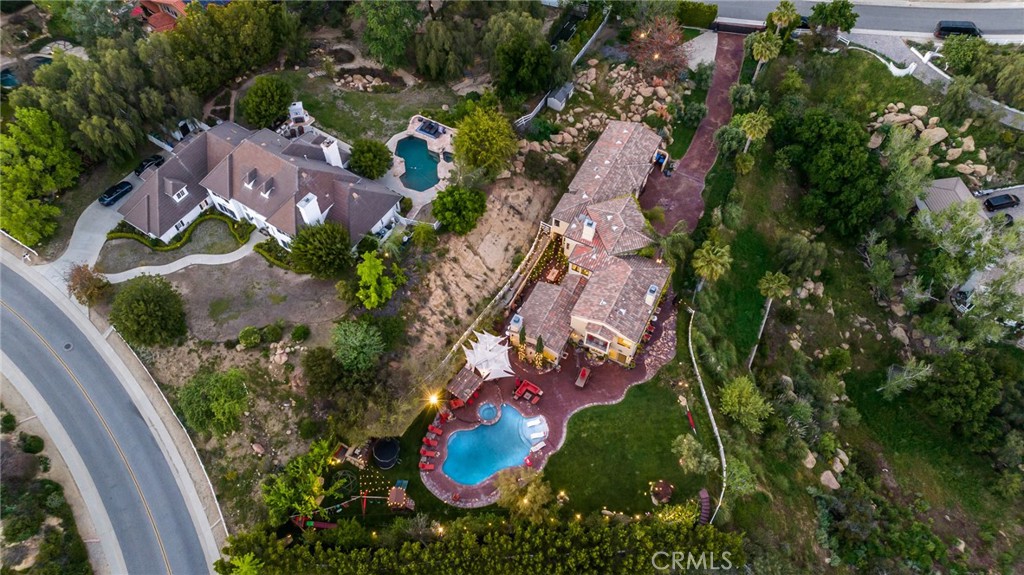 10 Sage Lane Bell Canyon, CA 91307 - Photo 64 of 65 an aerial view of residential house with outdoor space and trees all around
