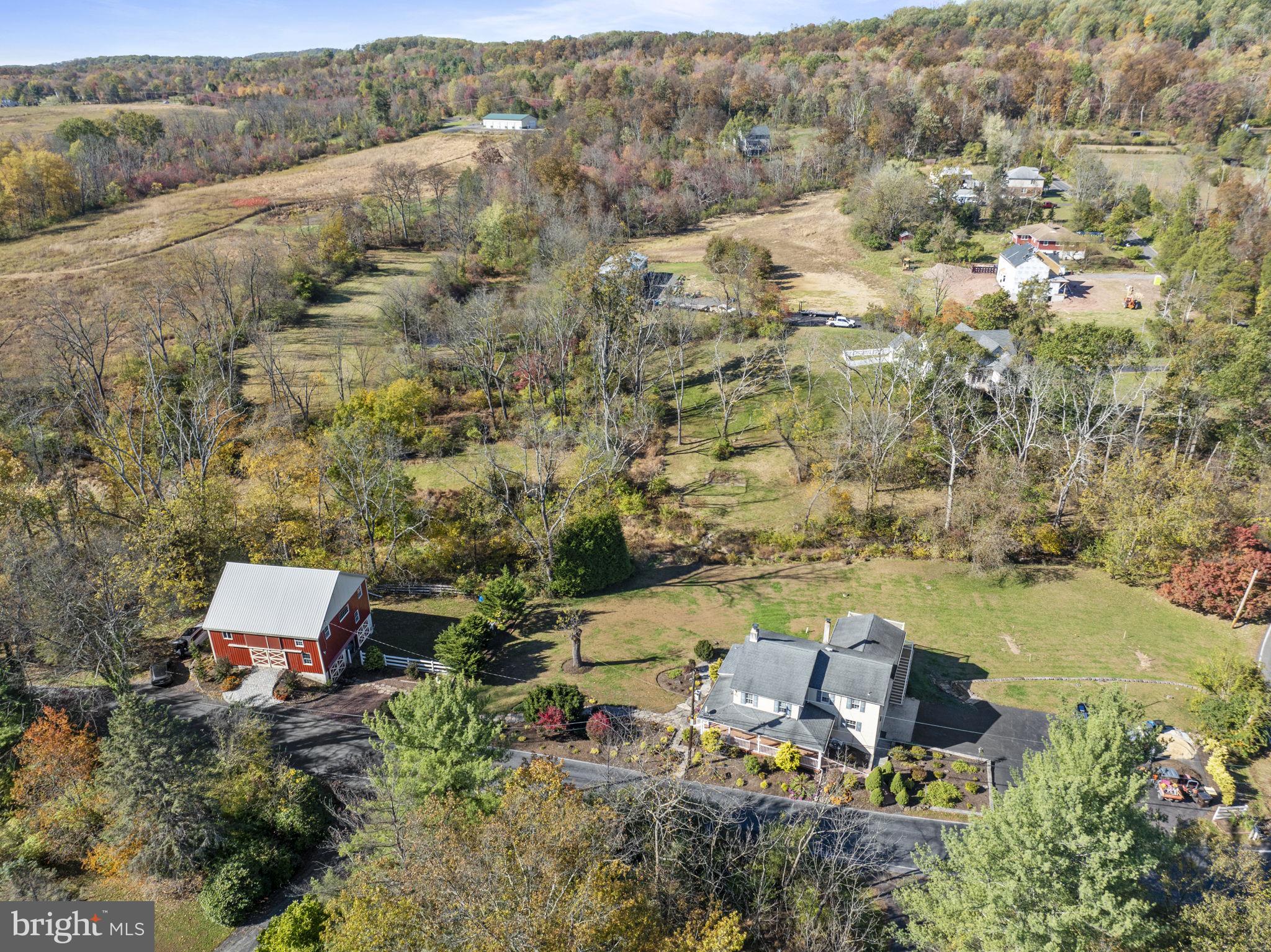 111 Mine Run Road Schwenksville, PA 19473 - Photo 21 of 60 an aerial view of house with yard and mountain