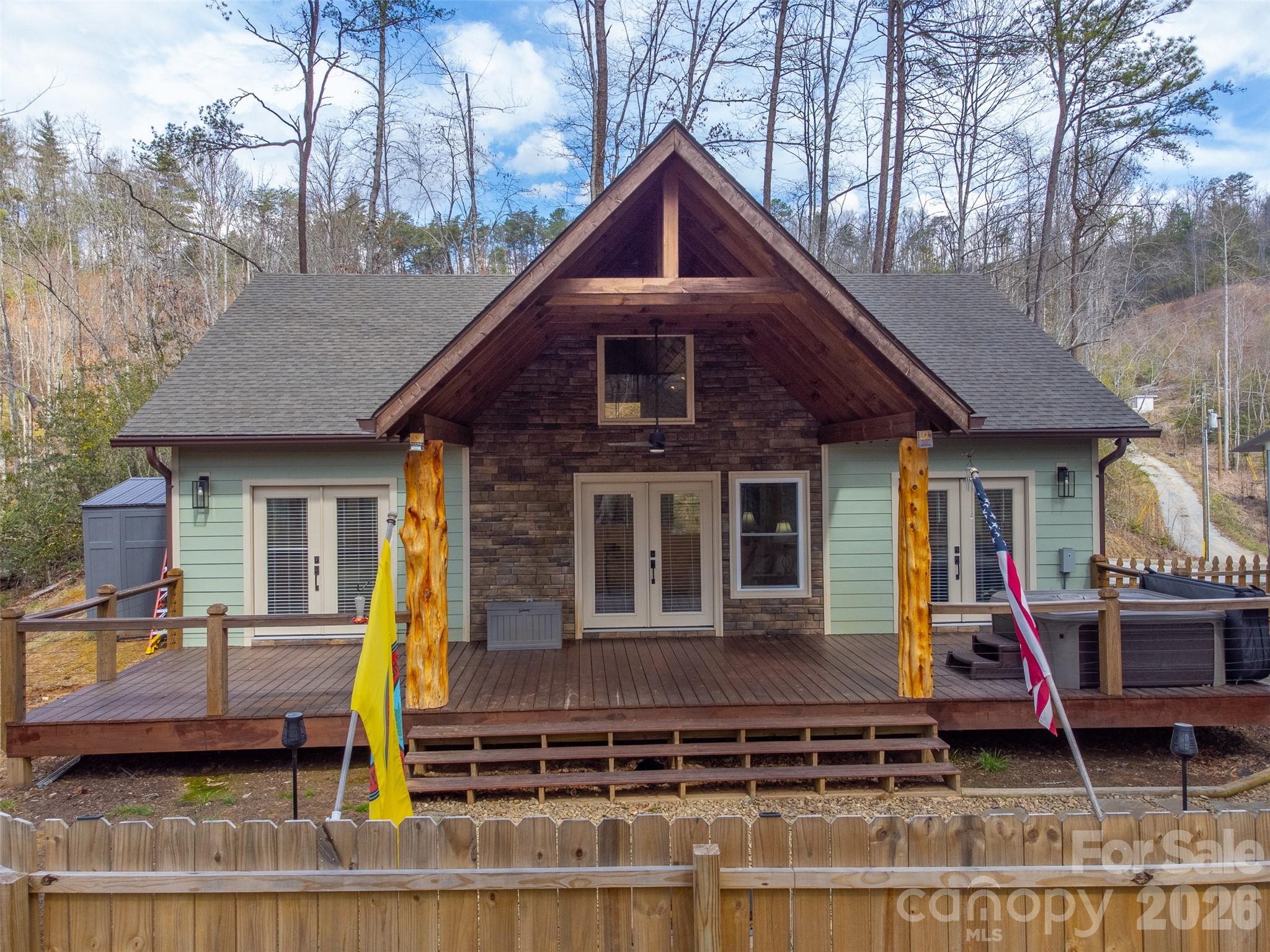 79 Abbey View Road Bryson City, NC 28713 - Photo 7 of 48 a front view of a house with a yard