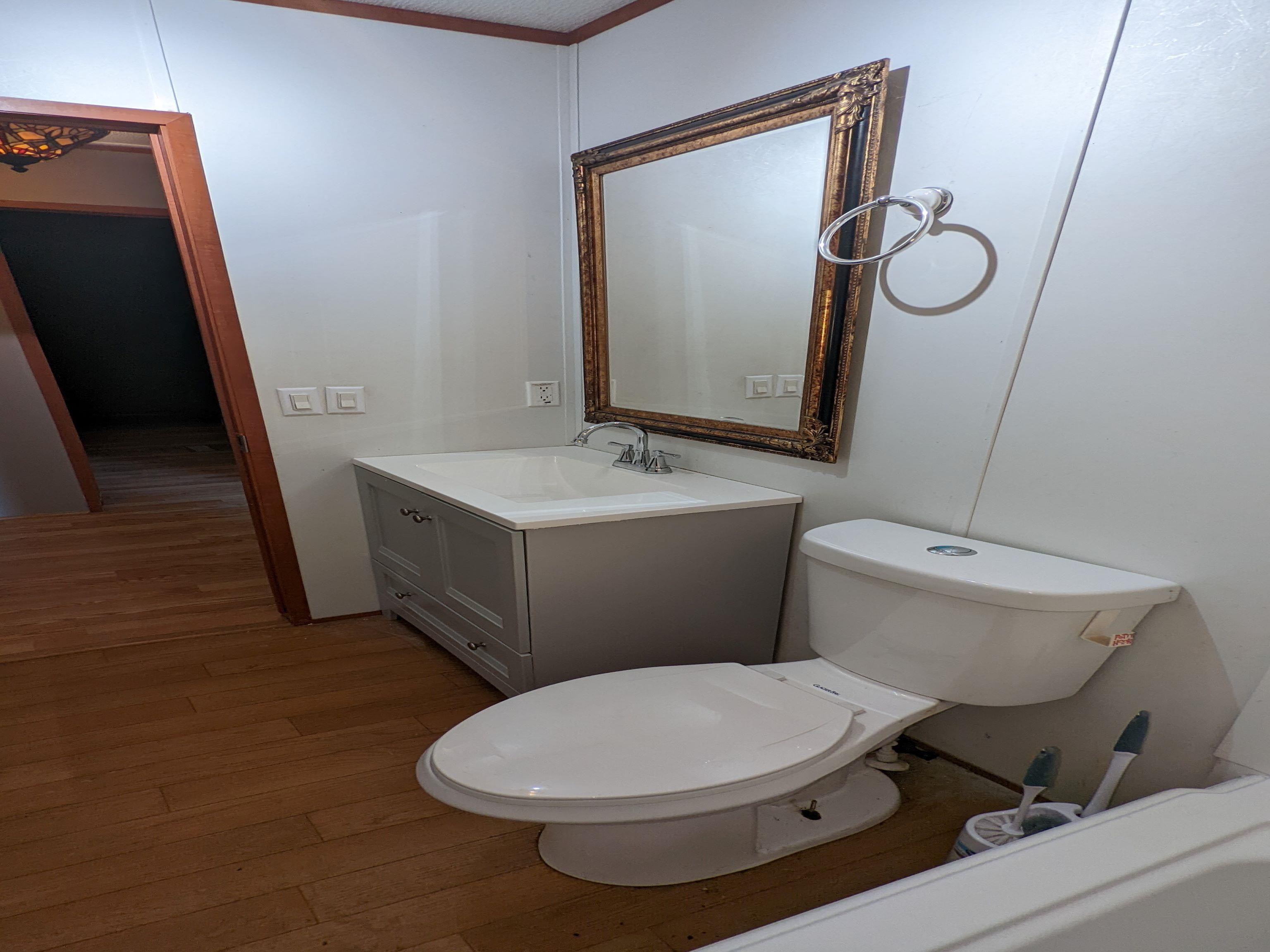 793 Robertson Road Mason, TN 38049 - Photo 15 of 23 a bathroom with a toilet sink and mirror