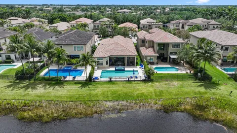 a view of yard with palm trees