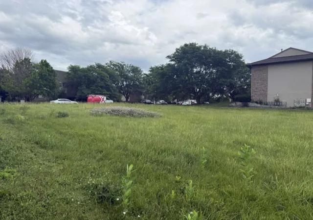 a view of pool and outdoor space