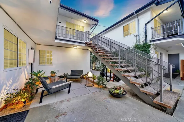 a view of a building with outdoor space