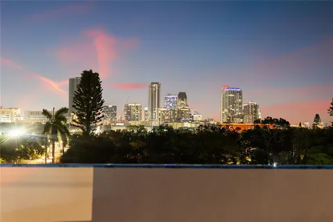 a view of a city with lake view