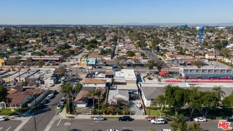 an aerial view of a city