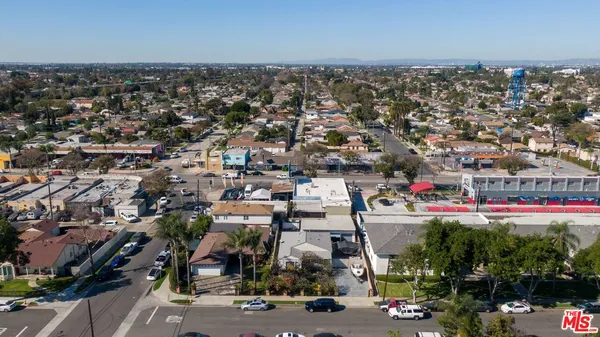 an aerial view of a city