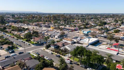 an aerial view of multiple house