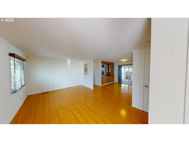 a room with a bed and table