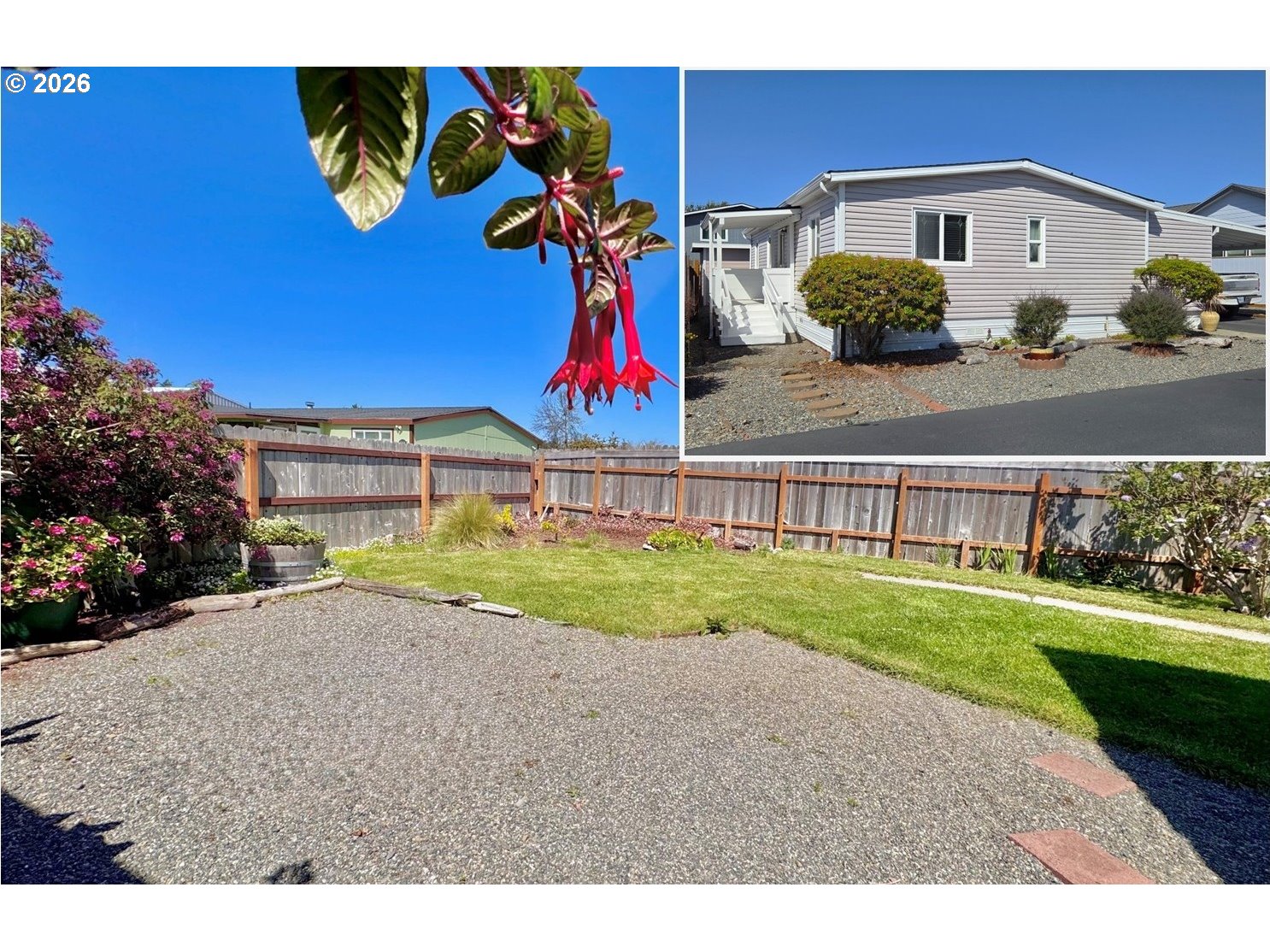 15889 Sunset Strip, Unit 102 Brookings, OR 97415 - Photo 30 of 31 a view of a house with a yard and potted plants