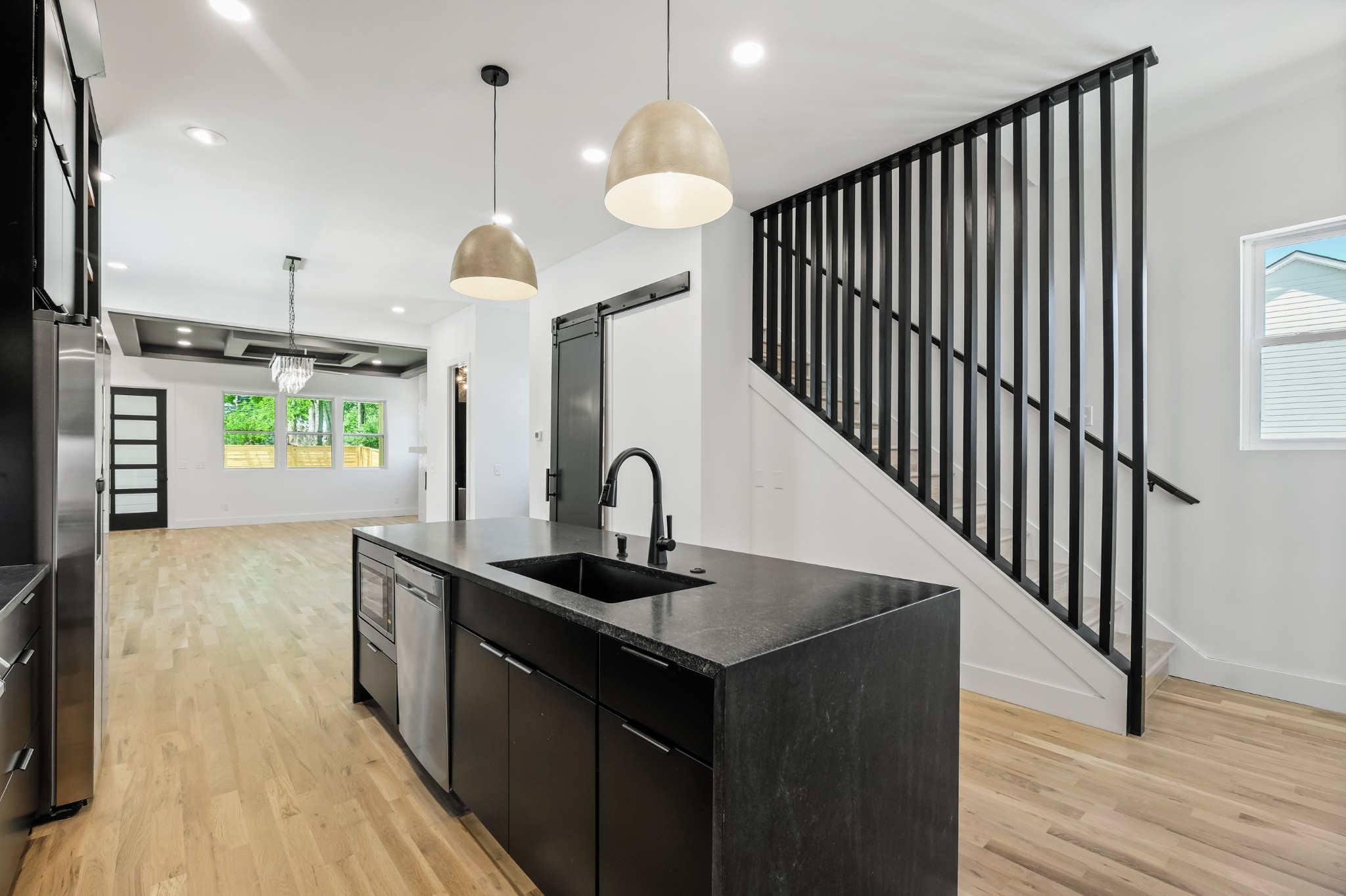 629 B Ries Avenue Nashville, TN 37209 - Photo 17 of 62 a kitchen with sink cabinets and wooden floor