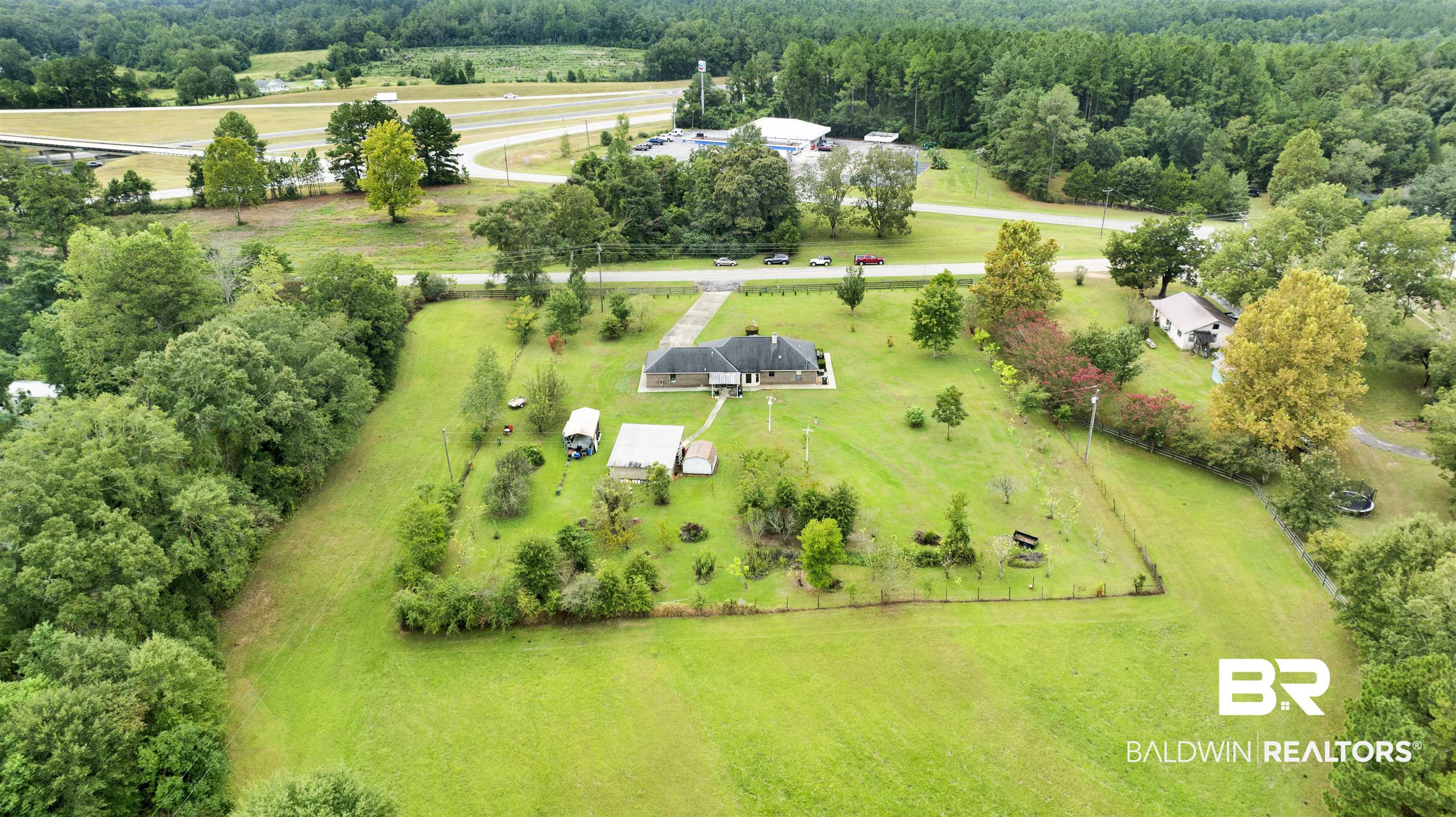 54563 Splinter Hill Road Perdido, AL 36562 - Photo 28 of 29 Drone / aerial view featuring a rural view