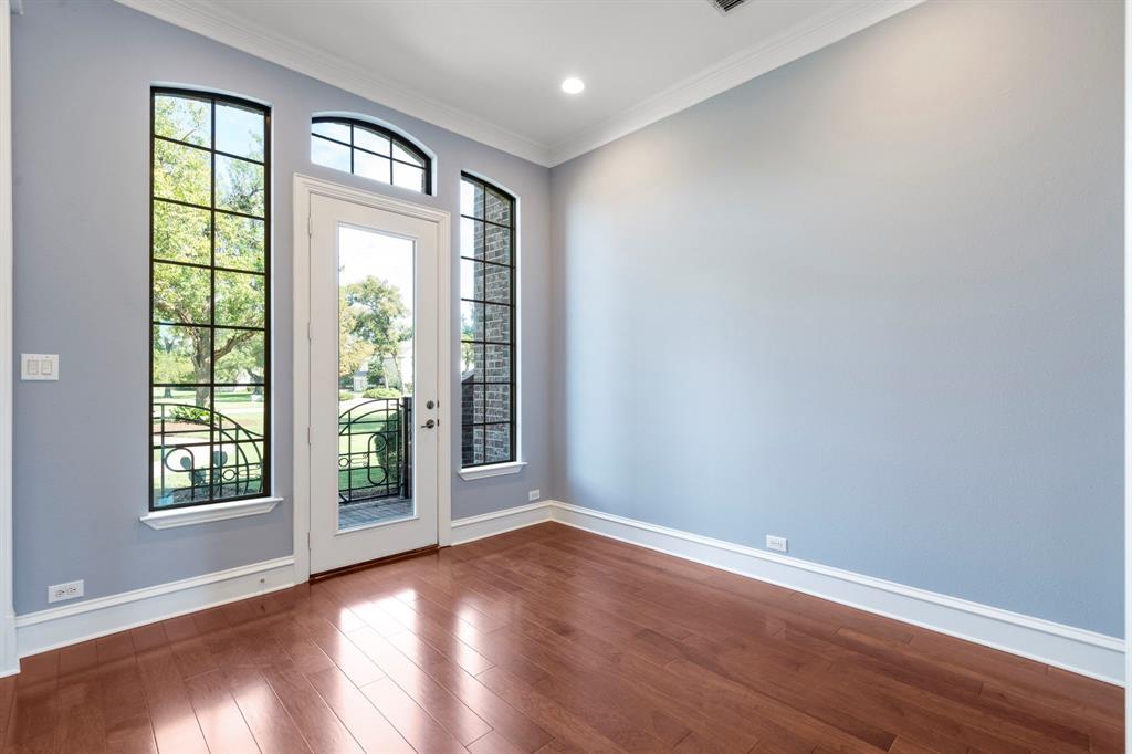 1000 Saddlebrook Drive Lucas, TX 75002 - Photo 8 of 39 Doorway with crown molding and wood finished floors