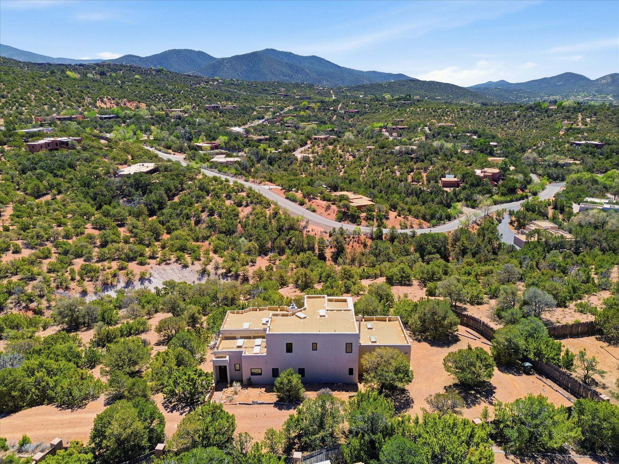 975 Indian Ridge Road Santa Fe, NM 87501 - Photo 62 of 67 Aerial View