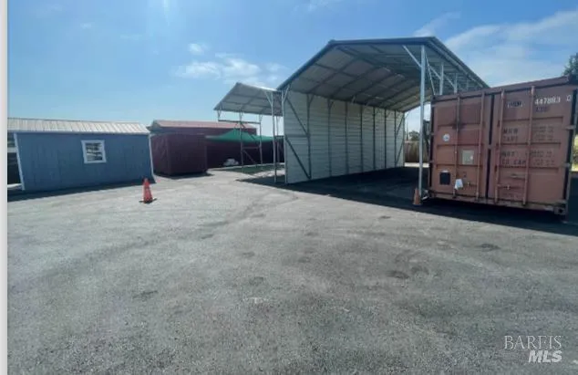 a view of a car garage