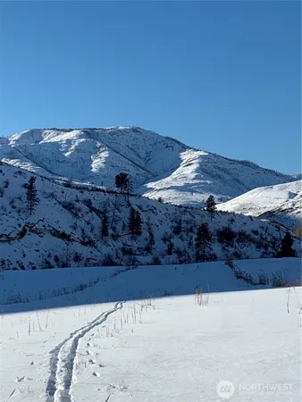 a view of mountains in the background