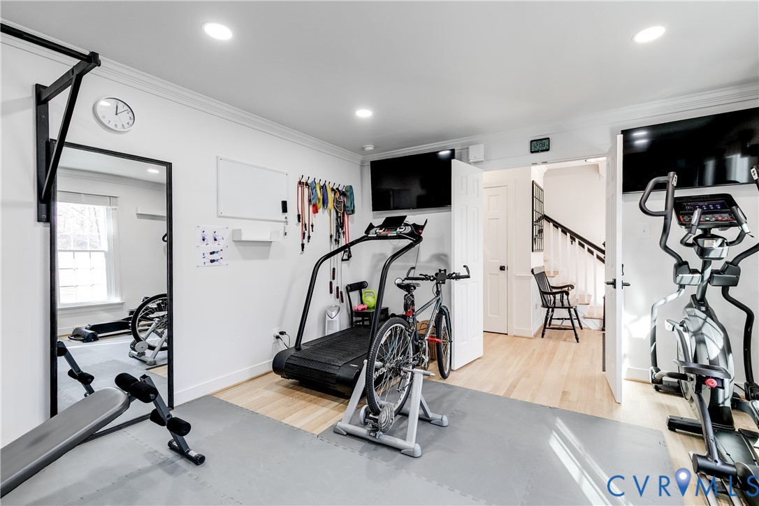 3150 East Brigstock Road Midlothian, VA 23113 - Photo 24 of 50 a view of a room with gym equipment