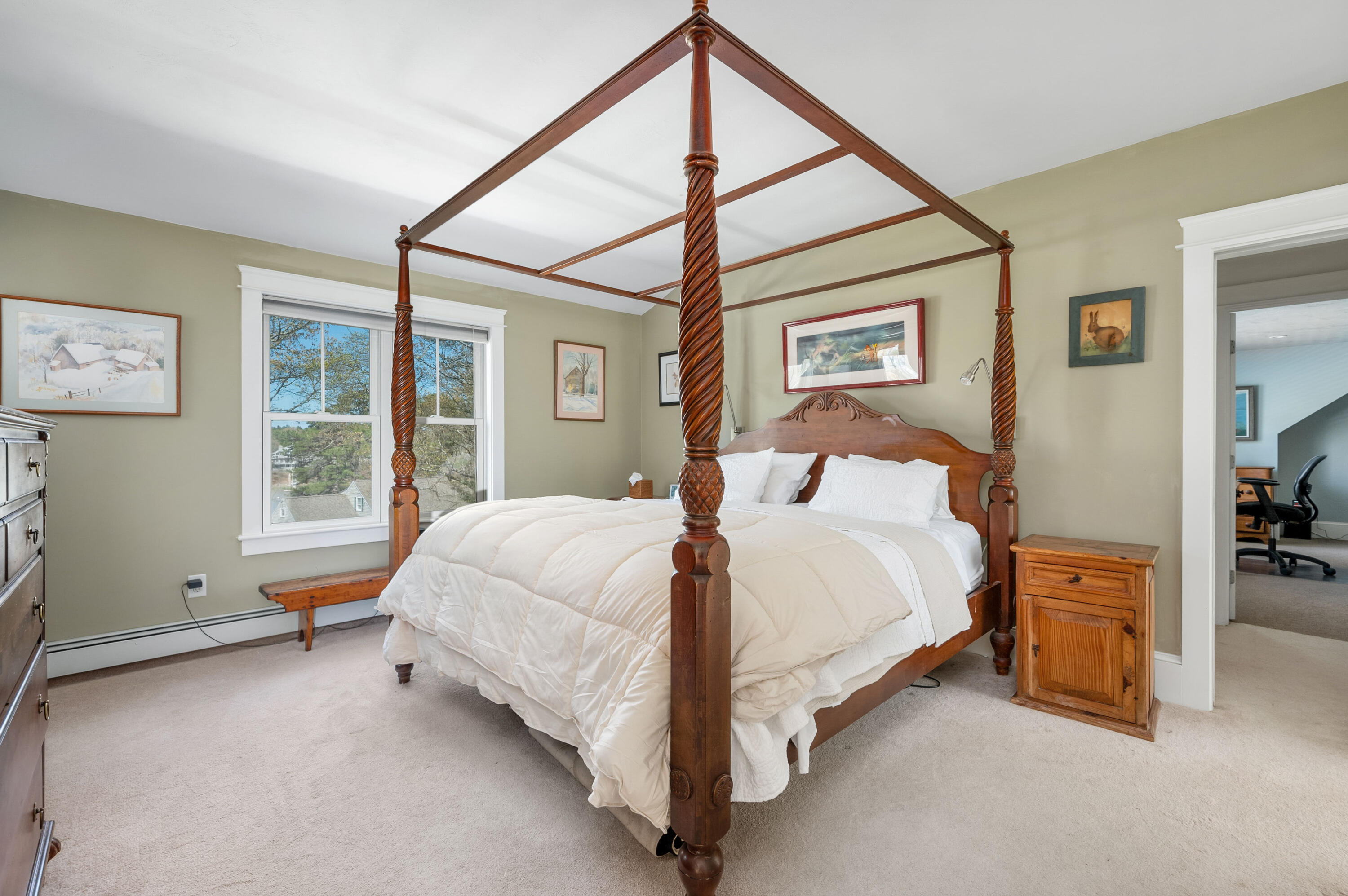 110 Clamshell Cove Road Cotuit, MA 02635 - Photo 17 of 56 a bed room with a bed and a window