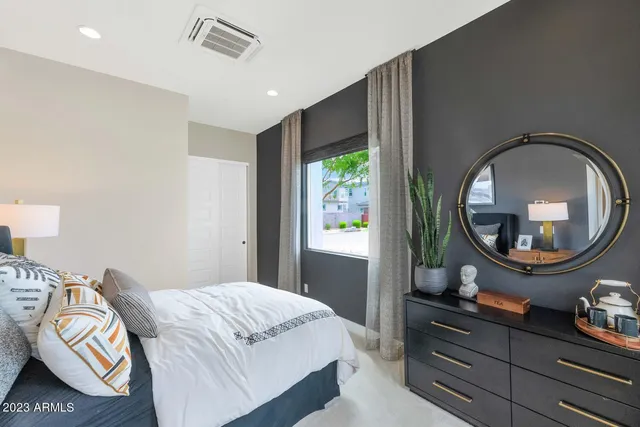 a front view of building with yard